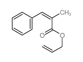 prop-2-enyl (Z)-2-methyl-3-phenyl-prop-2-enoate结构式