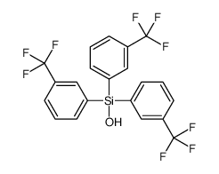 hydroxy-tris[3-(trifluoromethyl)phenyl]silane Structure