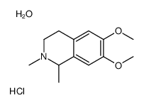 6,7-dimethoxy-1,2-dimethyl-3,4-dihydro-1H-isoquinoline,hydrate,hydrochloride结构式
