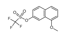 8-methoxy-2-naphthyl trifluoromethanesulfonate结构式