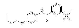 N-(4-butoxyphenyl)-3-(trifluoromethyl)benzamide结构式