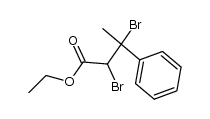 ethyl 2,3-dibromo-3-phenylbutanoate Structure
