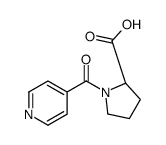N-(Pyridine-4-carbonyl)-L-proline Structure
