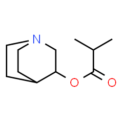 Propanoic acid, 2-methyl-, 1-azabicyclo[2.2.2]oct-3-yl ester (9CI)结构式