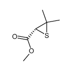 Thiiranecarboxylic acid, 3,3-dimethyl-, methyl ester, (R)- (9CI) Structure
