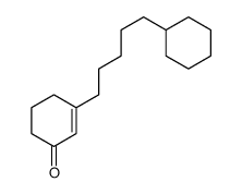 3-(5-cyclohexylpentyl)cyclohex-2-en-1-one结构式