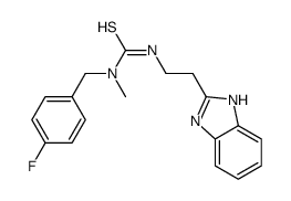 Thiourea, N-[2-(1H-benzimidazol-2-yl)ethyl]-N-[(4-fluorophenyl)methyl]-N-methyl- (9CI) Structure