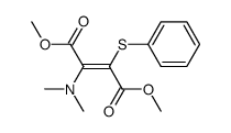 (E)-2-Dimethylamino-3-phenylsulfanyl-but-2-enedioic acid dimethyl ester结构式