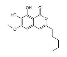 7,8-dihydroxy-6-methoxy-3-pentylisochromen-1-one Structure