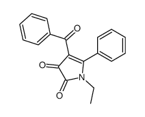 4-benzoyl-1-ethyl-5-phenylpyrrole-2,3-dione Structure