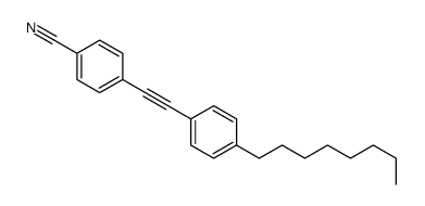 4-[2-(4-octylphenyl)ethynyl]benzonitrile Structure