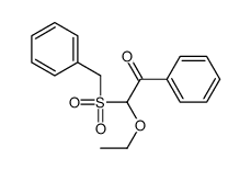 2-benzylsulfonyl-2-ethoxy-1-phenylethanone Structure