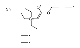ethyl 2-triethylgermyl-2-triethylstannylacetate Structure