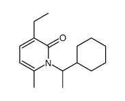 1-(1-cyclohexylethyl)-3-ethyl-6-methylpyridin-2-one Structure