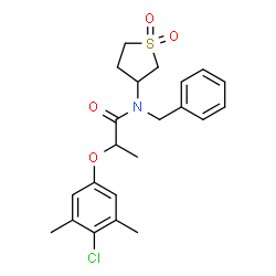 N-benzyl-2-(4-chloro-3,5-dimethylphenoxy)-N-(1,1-dioxidotetrahydrothiophen-3-yl)propanamide picture