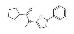 N-methyl-N-(5-phenylfuran-2-yl)cyclopentanecarboxamide结构式