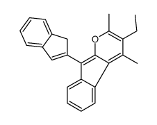3-ethyl-9-(1H-inden-2-yl)-2,4-dimethylindeno[2,1-b]pyran Structure