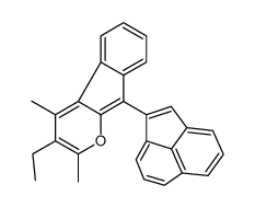 9-acenaphthylen-1-yl-3-ethyl-2,4-dimethylindeno[2,1-b]pyran结构式