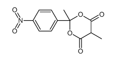 2,5-dimethyl-2-(4-nitrophenyl)-1,3-dioxane-4,6-dione Structure