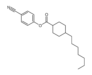 (4-cyanophenyl) 4-heptylcyclohexane-1-carboxylate Structure