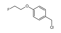 1-(chloromethyl)-4-(2-fluoroethoxy)benzene结构式