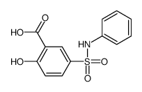 2-hydroxy-5-(phenylsulfamoyl)benzoic acid结构式