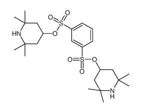 bis(2,2,6,6-tetramethylpiperidin-4-yl) benzene-1,3-disulfonate结构式