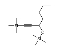 trimethyl(1-trimethylsilylhept-1-yn-3-yloxy)silane Structure