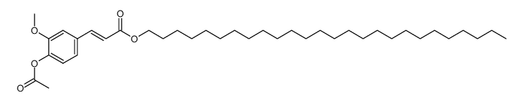 Hexacosylferulat-monoacetat Structure