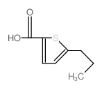 5-丙基-2-噻吩羧酸结构式