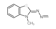 Formaldehyde,2-(3-methyl-2(3H)-benzothiazolylidene)hydrazone structure