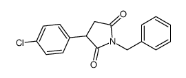 1-benzyl-3-(4-chlorophenyl)pyrrolidine-2,5-dione结构式