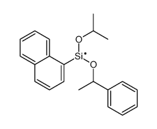 naphthalen-1-yl-(1-phenylethoxy)-propan-2-yloxysilicon结构式