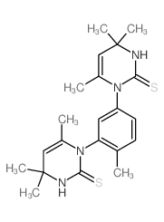 1-Methyl-2,4-phenylene {bis[1,1-(2-thio-4,4,} 6-trimethyl)] dihydropyrimidine结构式