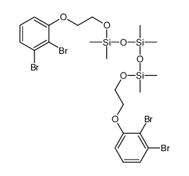 bis[[2-(2,3-dibromophenoxy)ethoxy-dimethylsilyl]oxy]-dimethylsilane结构式