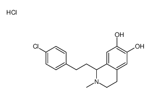 1-[2-(4-chlorophenyl)ethyl]-2-methyl-1,2,3,4-tetrahydroisoquinolin-2-ium-6,7-diol,chloride Structure