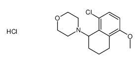 4-(8-chloro-5-methoxy-1,2,3,4-tetrahydronaphthalen-1-yl)morpholine,hydrochloride Structure