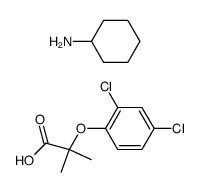 cyclohexylamine, α-(2,4-dichloro-phenoxy)-isobutyrate结构式