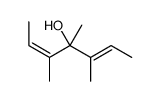 3,4,5-trimethylhepta-2,5-dien-4-ol Structure
