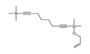 dimethyl-prop-2-enoxy-(8-trimethylsilylocta-1,7-diynyl)silane结构式