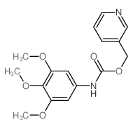 Carbanilic acid, 3,4,5-trimethoxy-, 3-pyridylmethyl ester(7CI,8CI)结构式