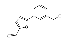 5-[3-(hydroxymethyl)phenyl]furan-2-carbaldehyde结构式