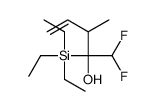 1,1-difluoro-3-methyl-2-triethylsilylpent-4-en-2-ol结构式