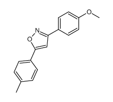 3-(4-methoxyphenyl)-5-(p-tolyl)isoxazole结构式