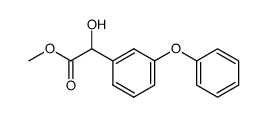 methyl 2-hydroxy-2-(3-phenoxyphenyl)acetate结构式