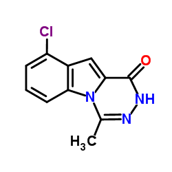 9-Chloro-4-methyl[1,2,4]triazino[4,5-a]indol-1(2H)-one Structure