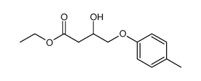ethyl 3-hydroxy-4-(p-tolyloxy)butanoate Structure