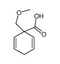 1-(methoxymethyl)cyclohexa-2,5-diene-1-carboxylic acid结构式