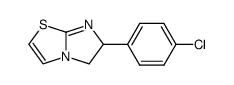 6-(4-CHLOROPHENYL)-5,6-DIHYDROIMIDAZO[2,1-B]THIAZOLE结构式