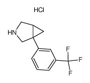 1-(α,α,α-trifluoro-m-tolyl)-3-azabicyclo[3.1.0]hexane hydrochloride结构式